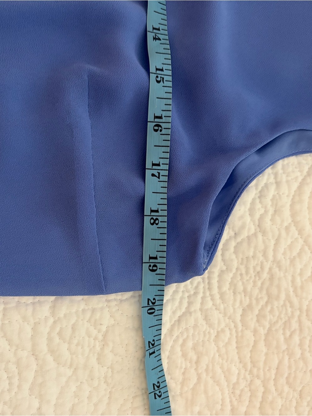 Lauren Ralph Lauren Periwinkle Sleeveless Tiered Chiffon High-Low Dress size 12 - Picture 5 of 6